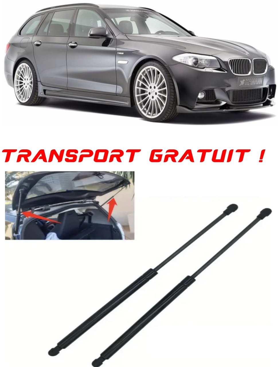Set 2 amortizoare Haion portbagaj pentru masina BMW 5 Touring (F11)