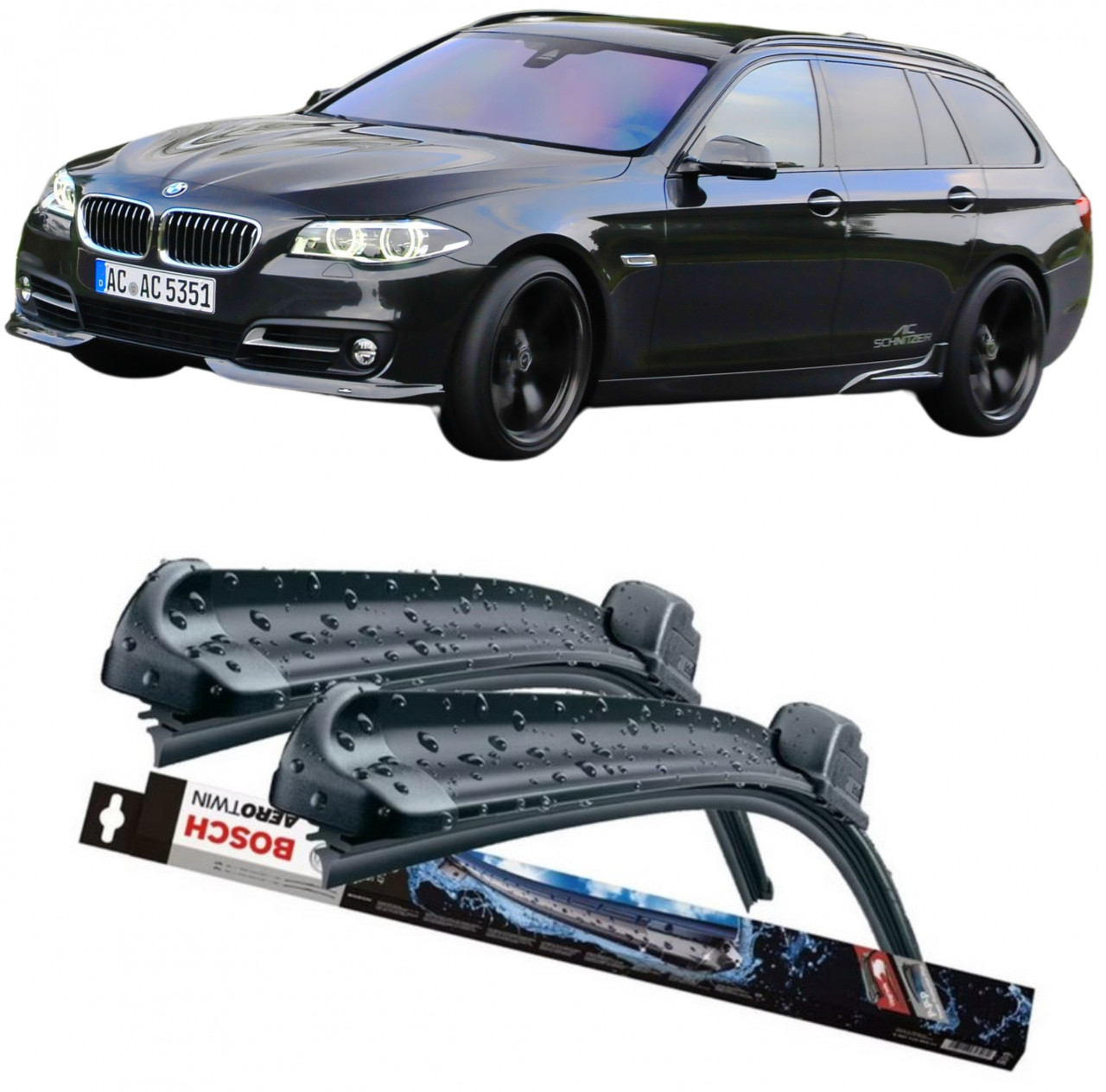 Stergatoare auto dedicat cu masina BMW 5