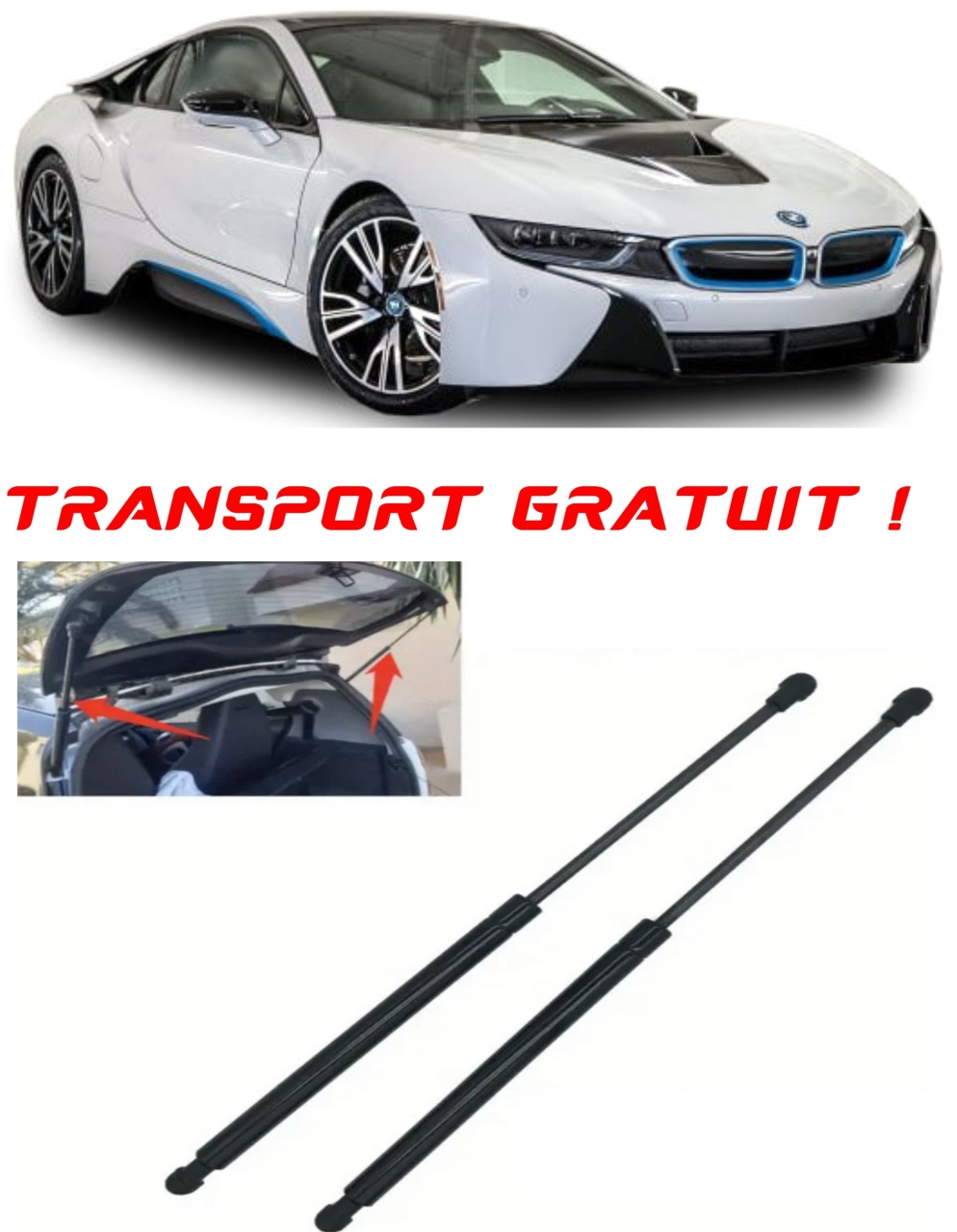 Set 2 amortizoare Haion portbagaj pentru masina BMW i8 (I12)