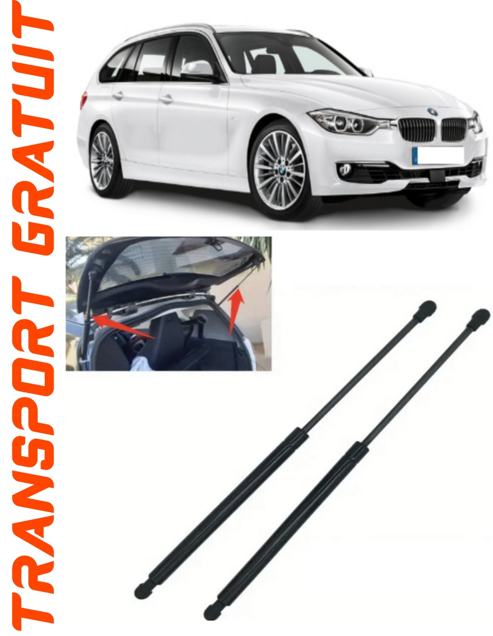 Set 2 amortizoare Haion portbagaj pentru masina BMW Seria 3