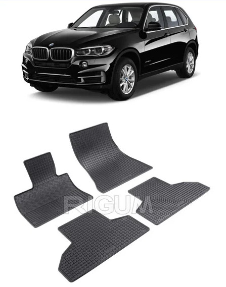 Set 4 covorase Bmw Seria X6 2014-2019, din cauciuc 100%, compatibile cu autoturismul BMW Seria X6