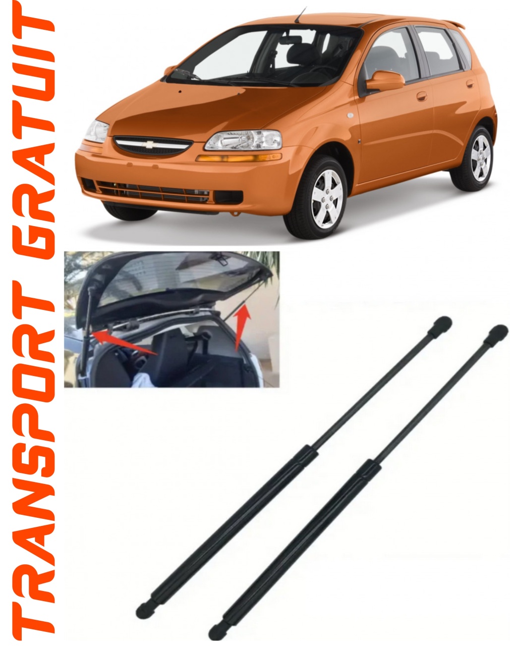 Set 2 amortizoare Haion portbagaj pentru masina Chevrolet Aveo