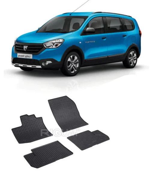 Set 4 covorase Dacia Dokker 5M 2013-2021, din cauciuc 100%, compatibile cu autoturismul DACIA Dokker