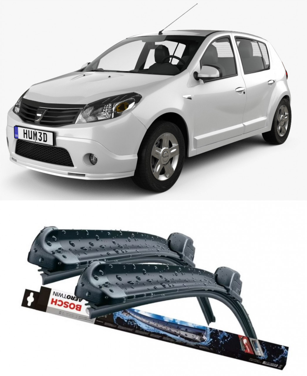 Stergatoare auto dedicat cu masina Dacia
