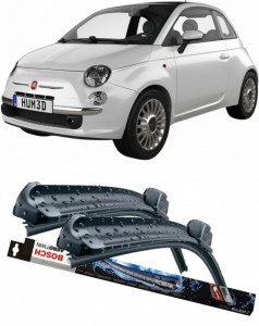 Stergatoare auto dedicat cu masina Fiat 500