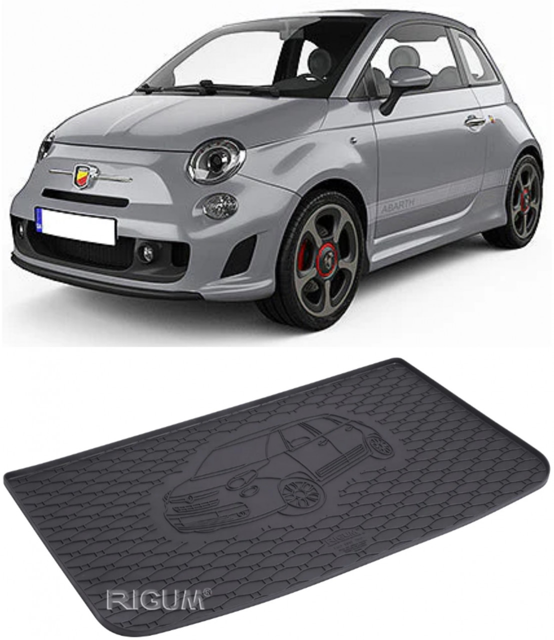 Tavita portbagaj auto dedicata pentru masina Fiat 500