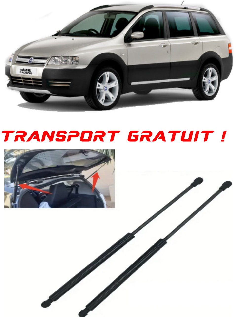 Set 2 amortizoare Haion portbagaj pentru masina Fiat STILO Multi Wagon (192_)