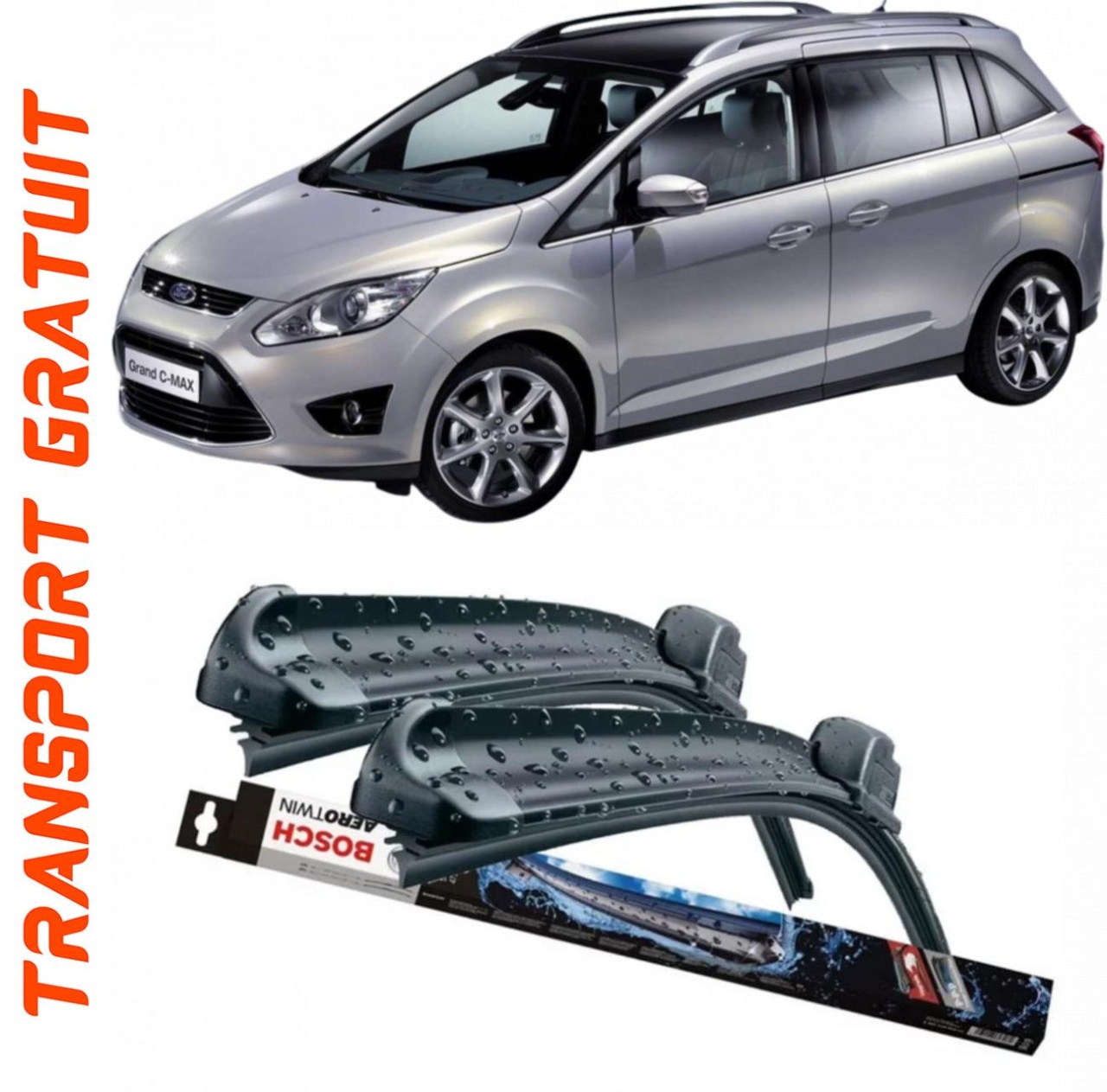 Stergatoare auto dedicat cu masina Ford C-Max