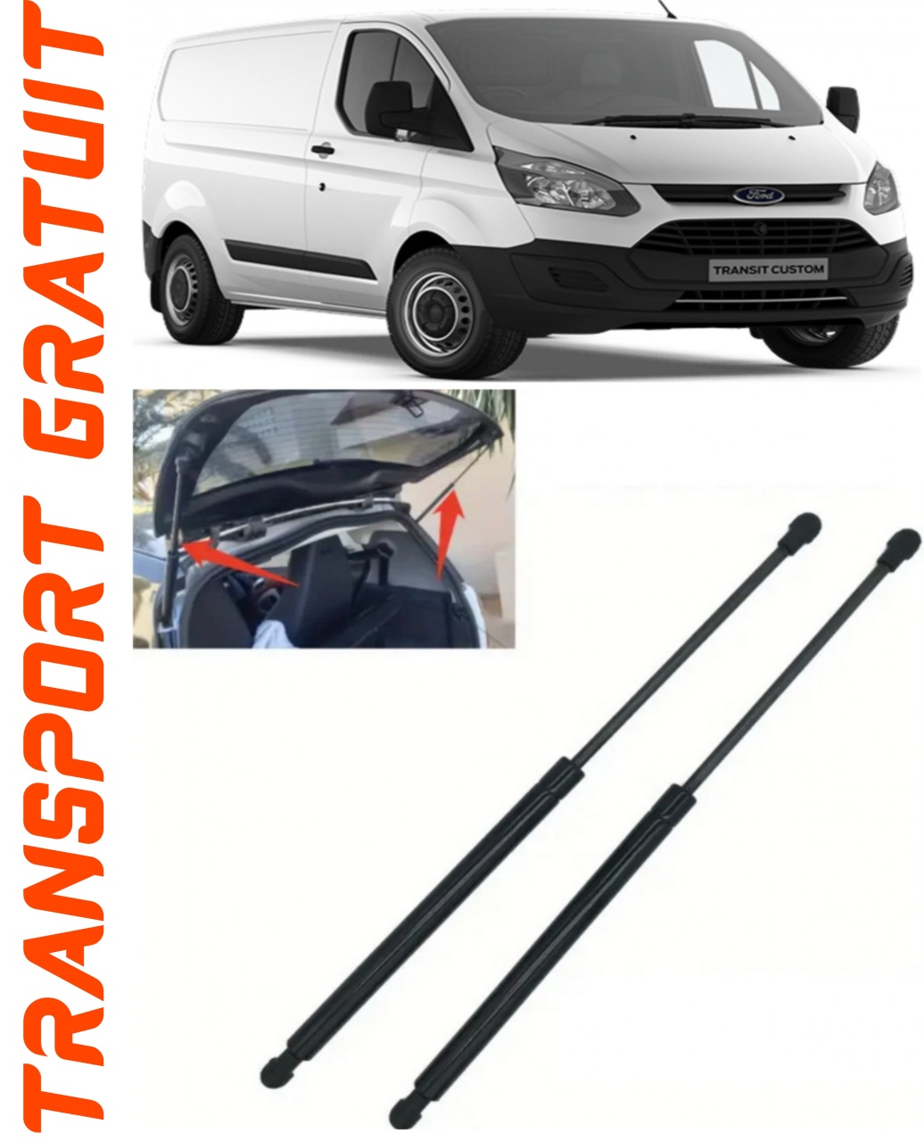 Set 2 amortizoare Haion portbagaj pentru masina Ford Transit Custom