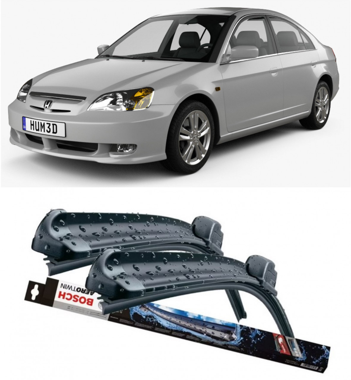 Stergatoare auto dedicat cu masina Honda Civic