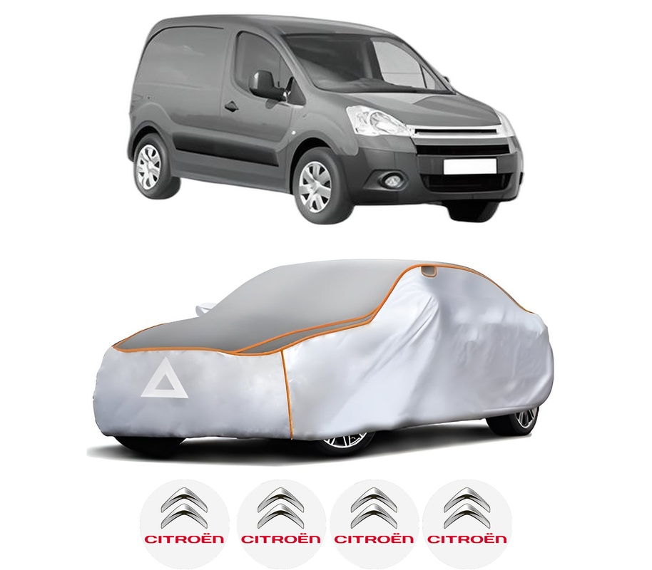 Husa Prelata Antigrindina Auto CITROEN BERLINGO Box Body/MPV (B9) din 2008-2021, Protectie auto contra intemperiilor la grindina, Waterproof, 4x Stickere auto CITROEN