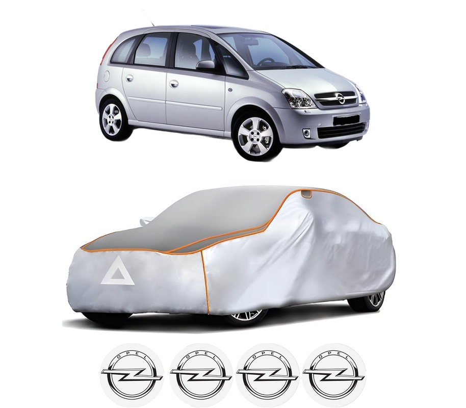 Husa Prelata Antigrindina Auto OPEL MERIVA A MPV (X03) din 2003-2010, Protectie auto contra intemperiilor la grindina, Waterproof, 4x Stickere auto OPEL