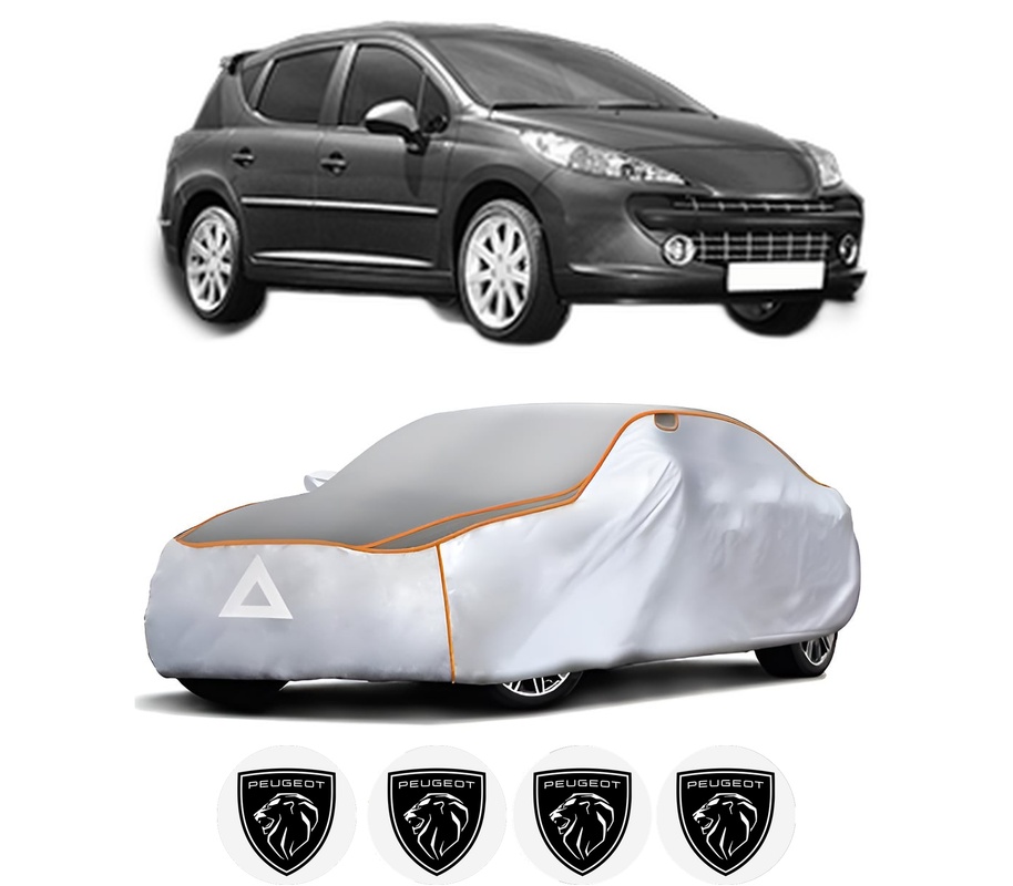 Husa Prelata Antigrindina Auto PEUGEOT 207 SW (WK_) din 2007-2013, Protectie auto contra intemperiilor la grindina, Waterproof, 4x Stickere auto PEUGEOT