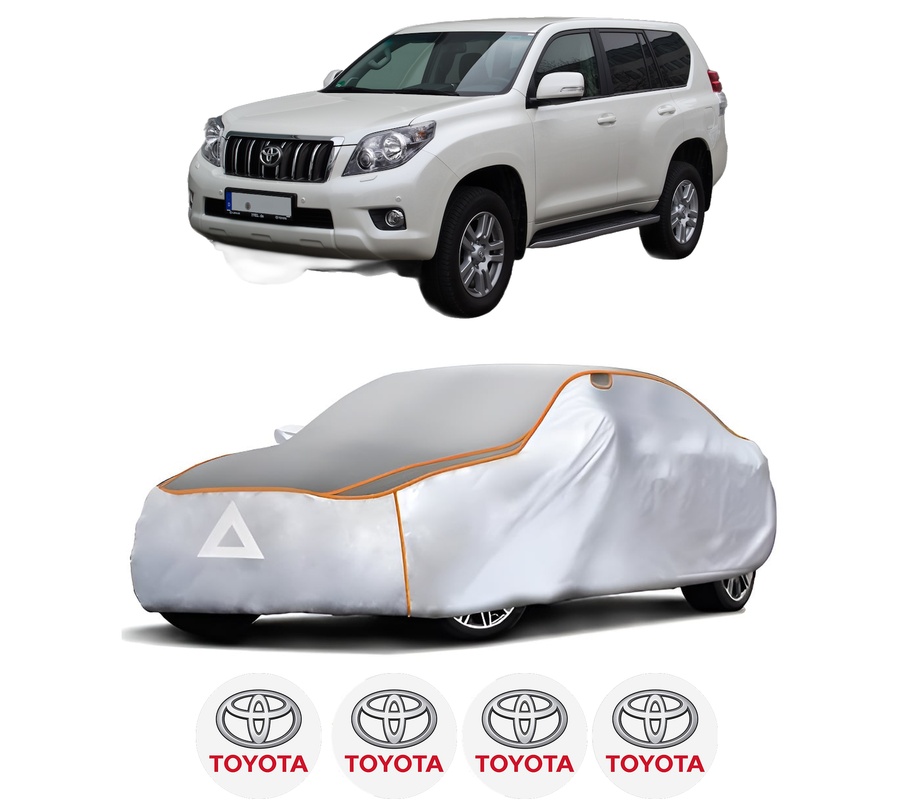 Husa Prelata Antigrindina Auto TOYOTA LAND CRUISER VAN (_J15_) din 2011, Protectie auto contra intemperiilor la grindina, Waterproof, 4x Stickere auto TOYOTA