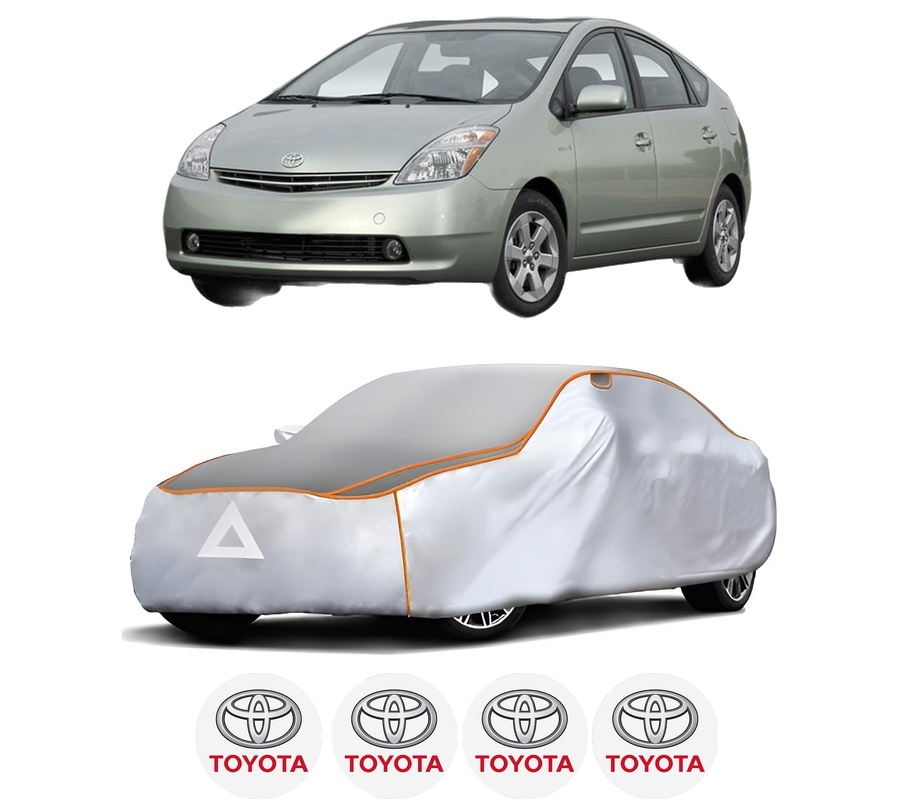 Husa Prelata Antigrindina Auto TOYOTA PRIUS Liftback (_W2_) din 2003-2009, Protectie auto contra intemperiilor la grindina, Waterproof, 4x Stickere auto TOYOTA