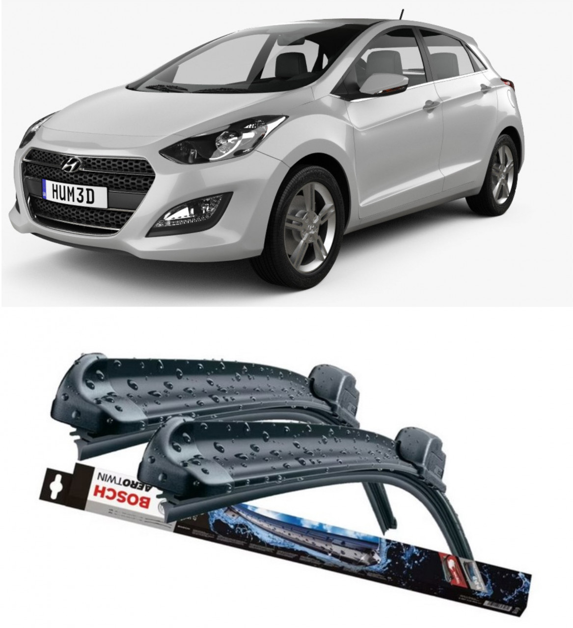 Stergatoare auto dedicat cu masina Hyundai