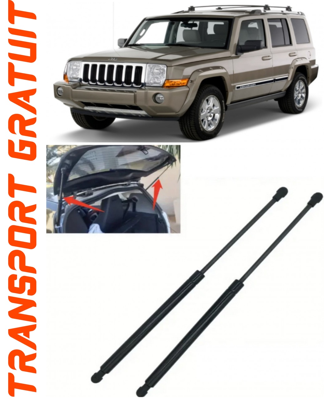Set 2 amortizoare Haion portbagaj pentru masina JEEP Commander