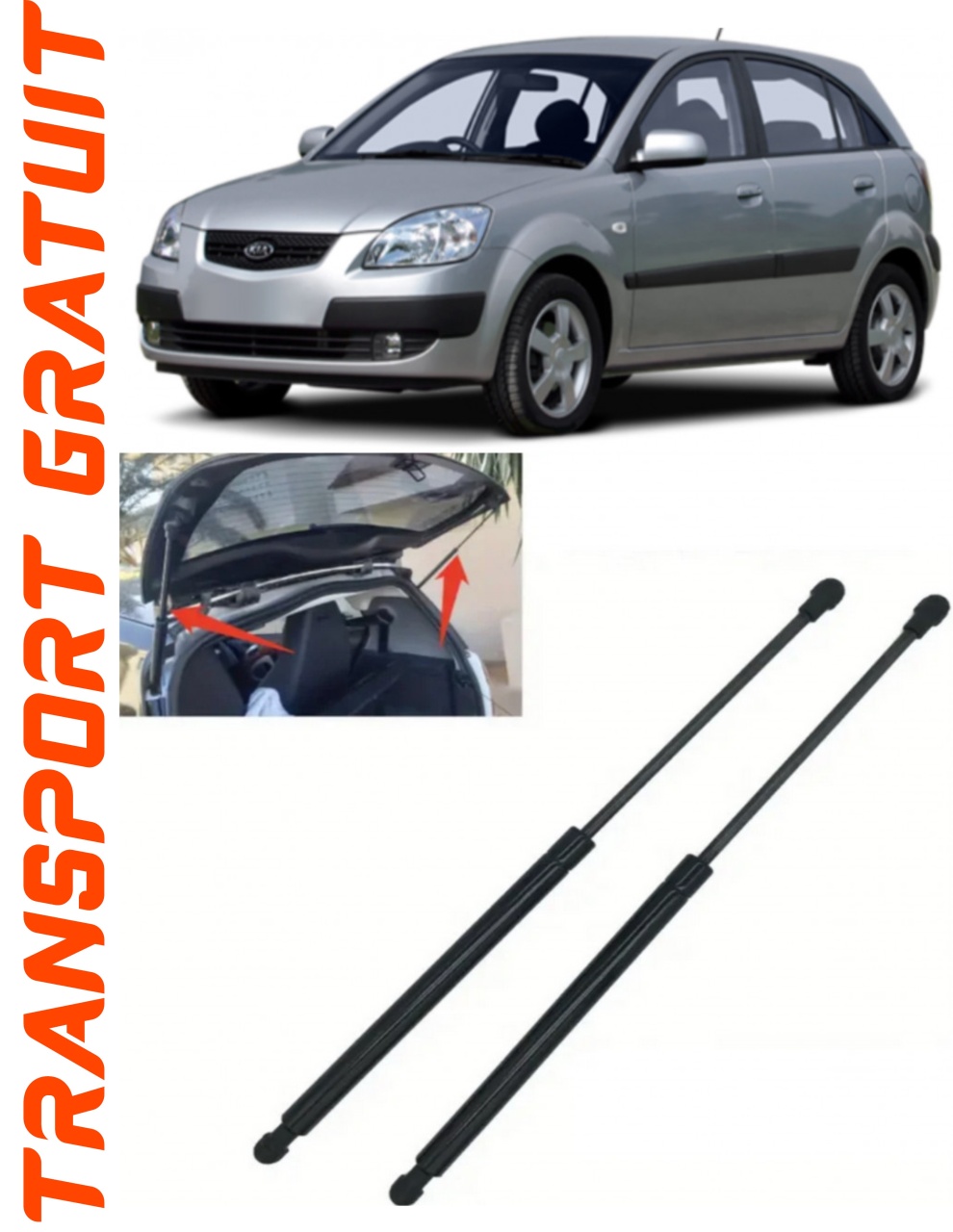 Set 2 amortizoare Haion portbagaj pentru masina Kia Rio II