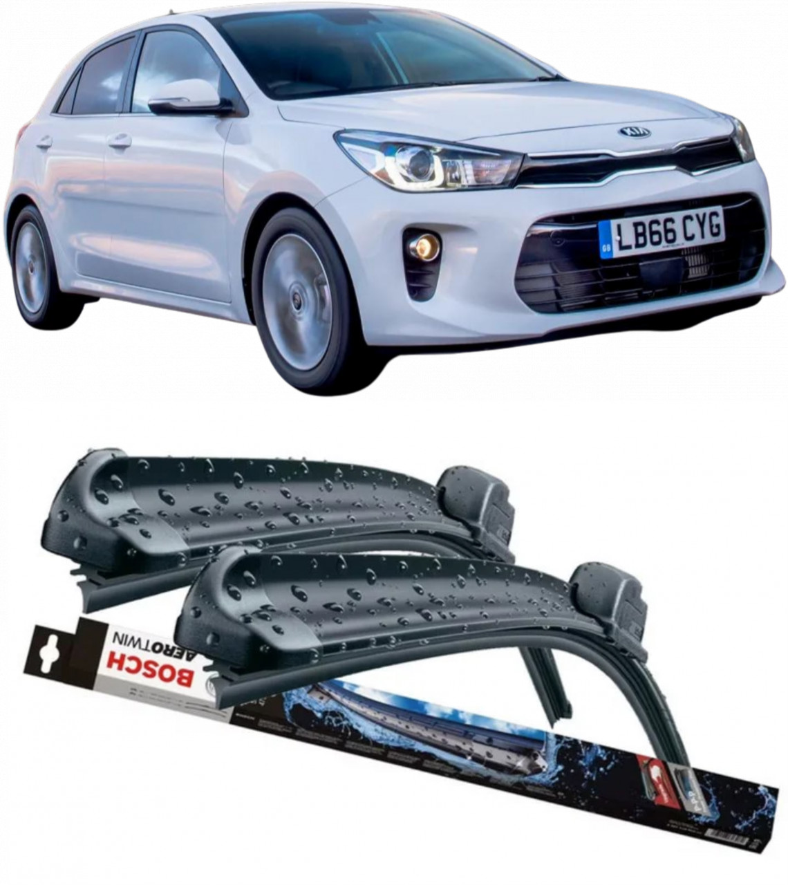 Stergatoare auto dedicat cu masina Kia Rio