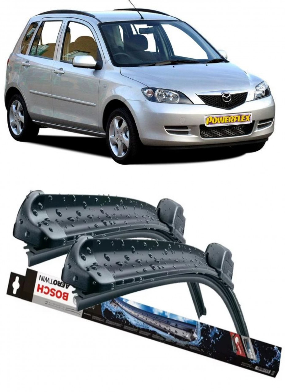 Stergatoare auto dedicat cu masina Mazda 2