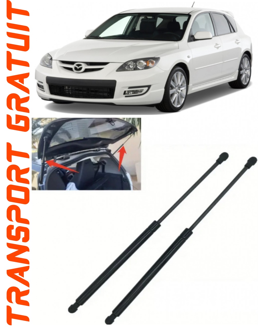 Set 2 amortizoare Haion portbagaj pentru masina Mazda 3