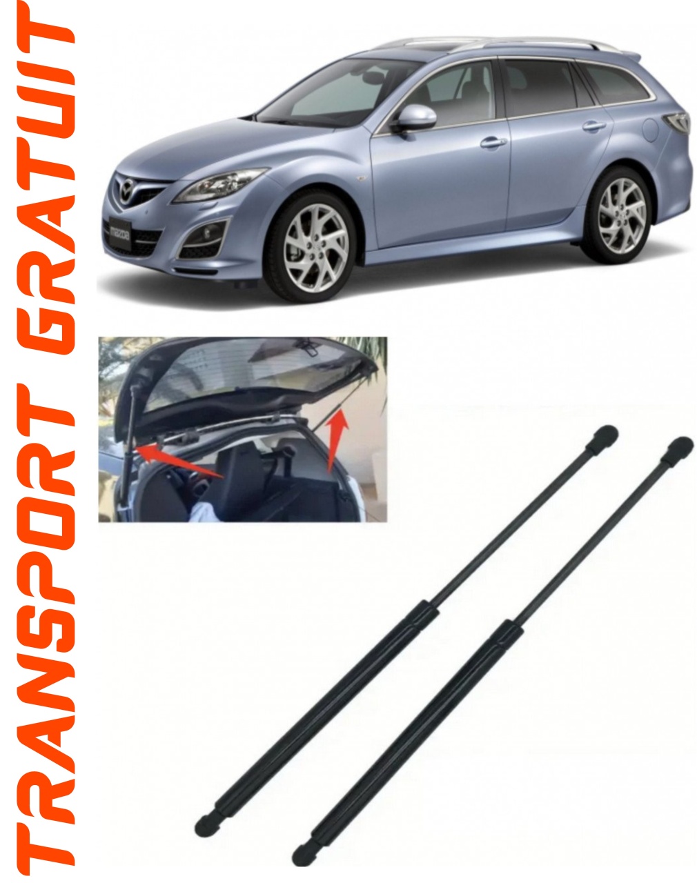 Set 2 amortizoare Haion portbagaj pentru masina Mazda 6 Saloon