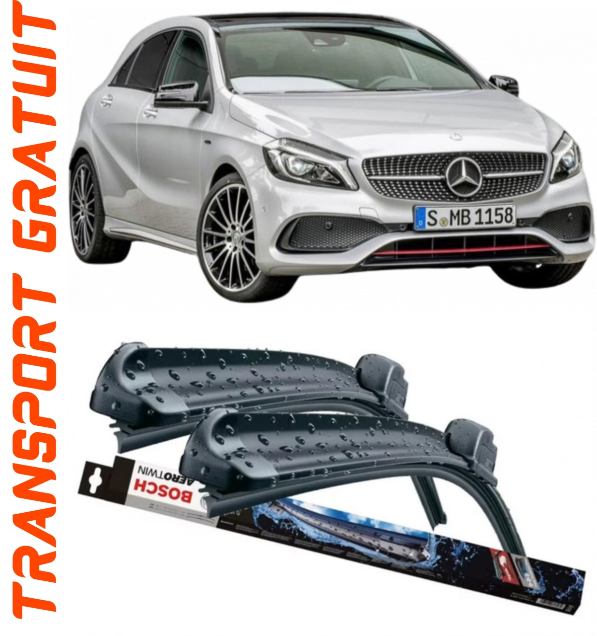 Stergatoare auto dedicat cu masina Mercedes A-Class