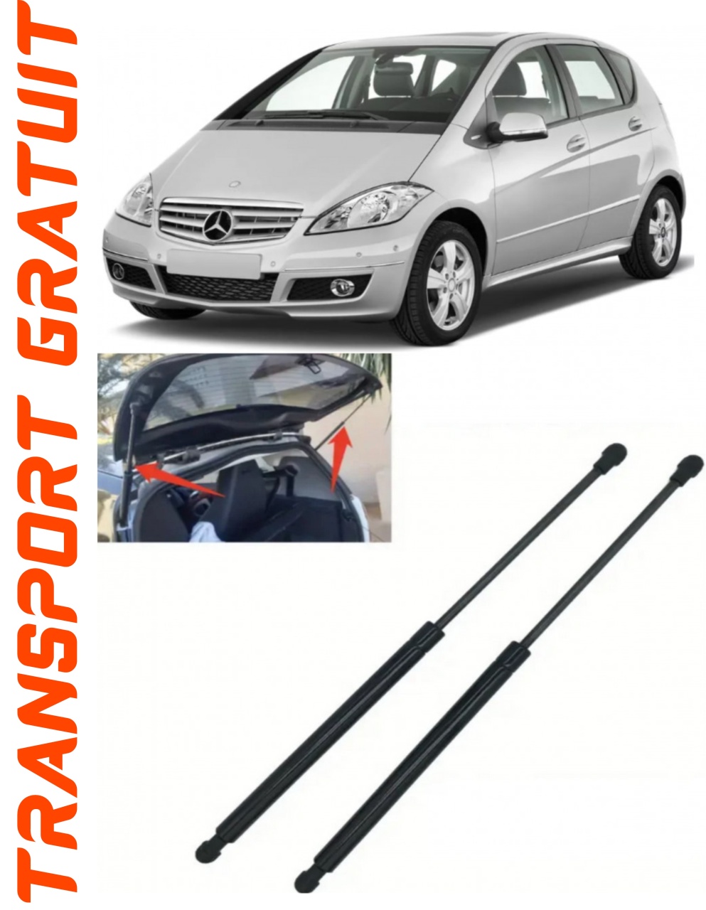 Set 2 amortizoare Haion portbagaj pentru masina Mercedes-benz A-Class
