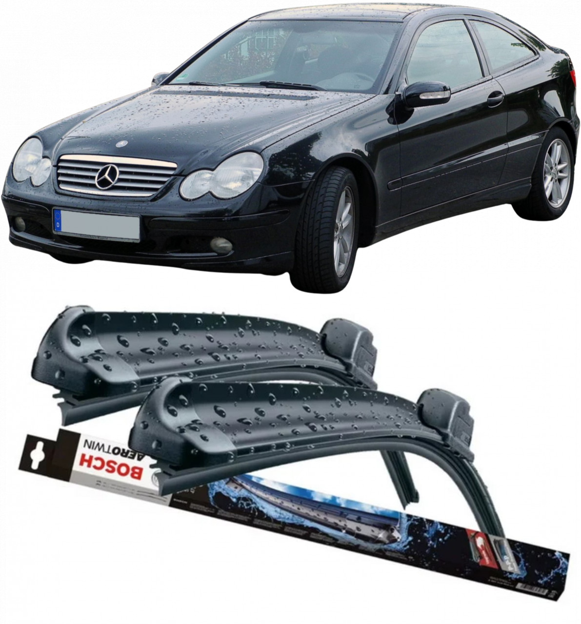 Stergatoare auto dedicat cu masina Mercedes