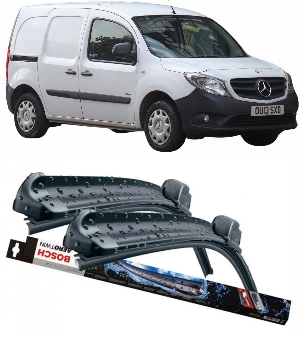 Stergatoare auto dedicat cu masina Mercedes Citan