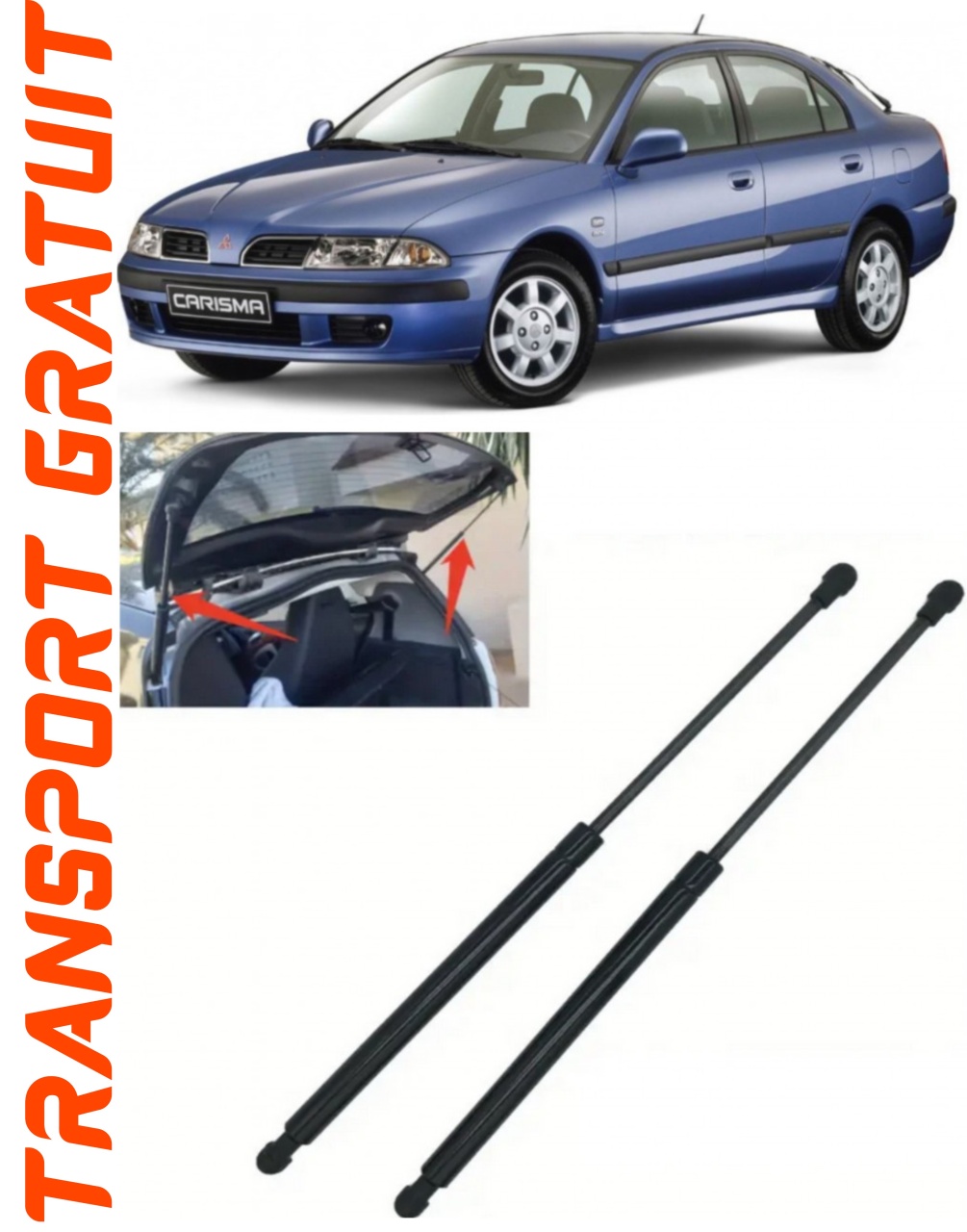 Set 2 amortizoare Haion portbagaj pentru masina Mitsubishi Carisma