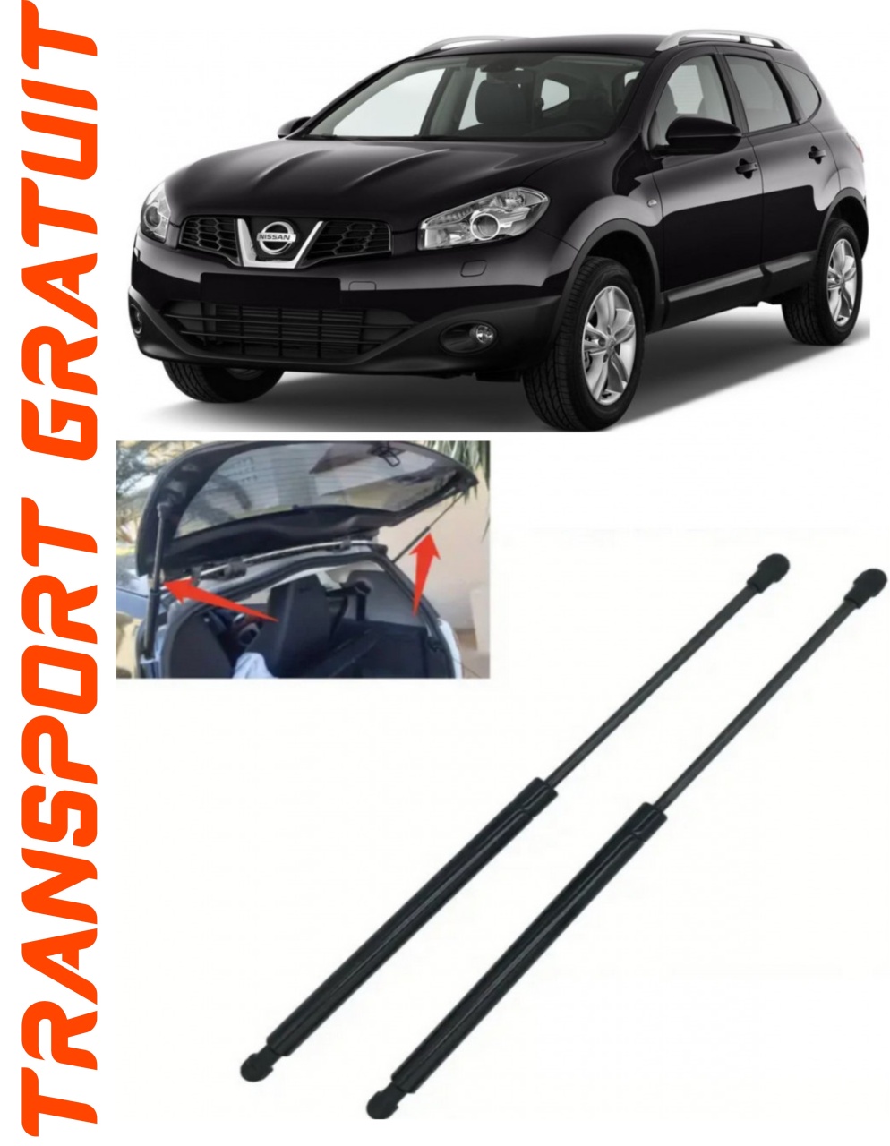 Set 2 amortizoare Haion portbagaj pentru masina Nissan Qashqai