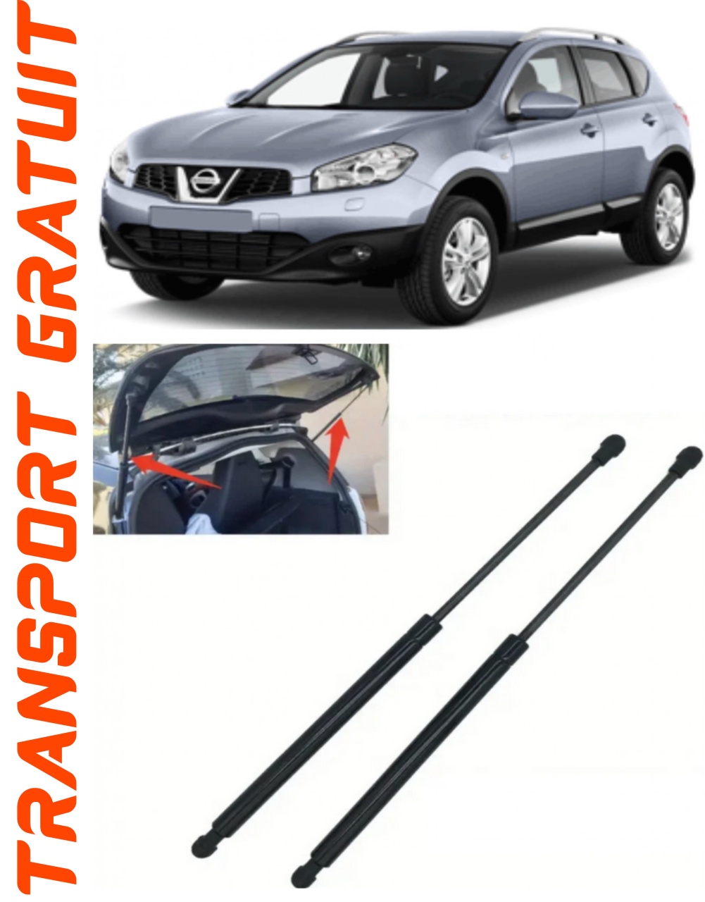 Set 2 amortizoare Haion portbagaj pentru masina Nissan Qashqai
