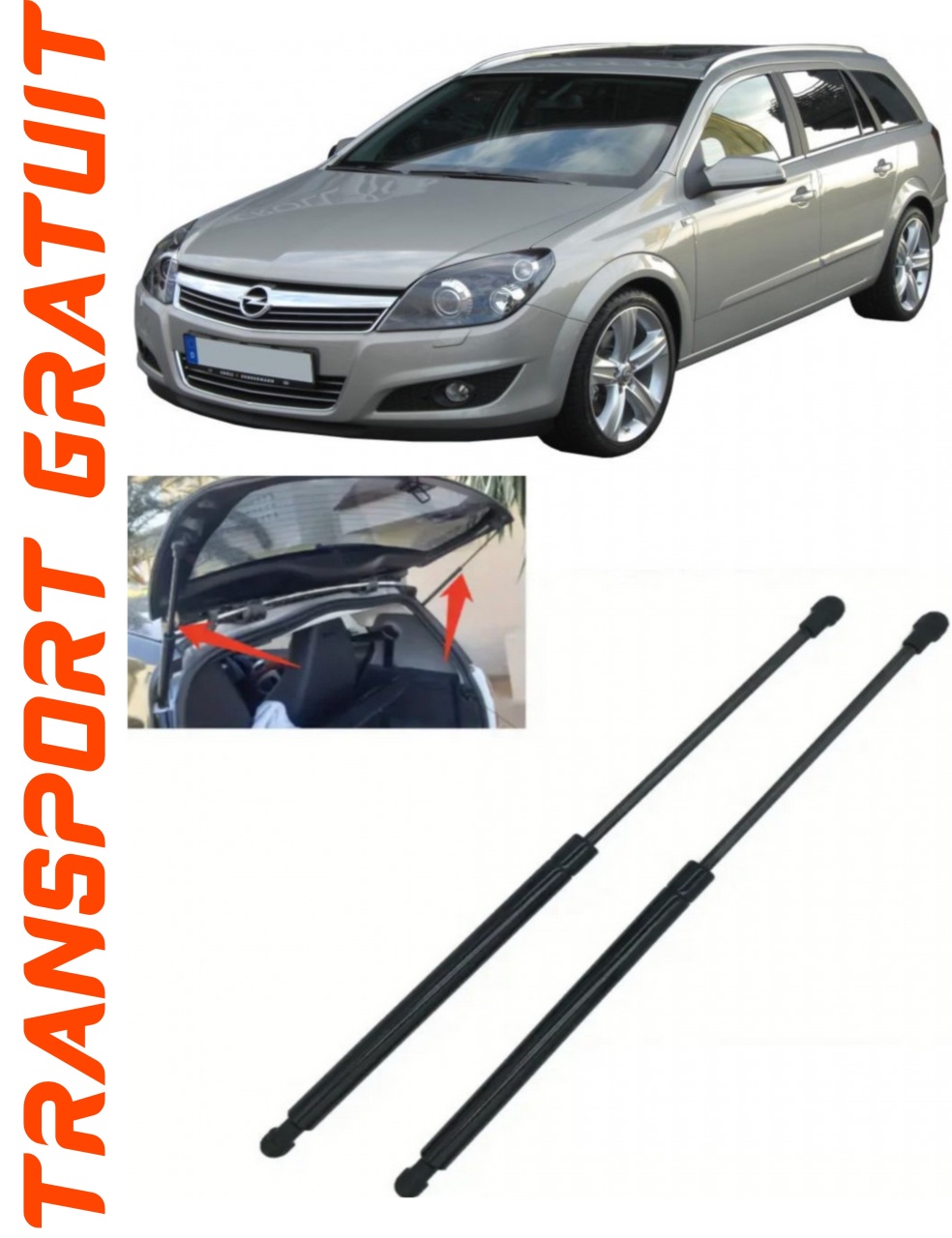 Set 2 amortizoare Haion portbagaj pentru masina Opel Astra H