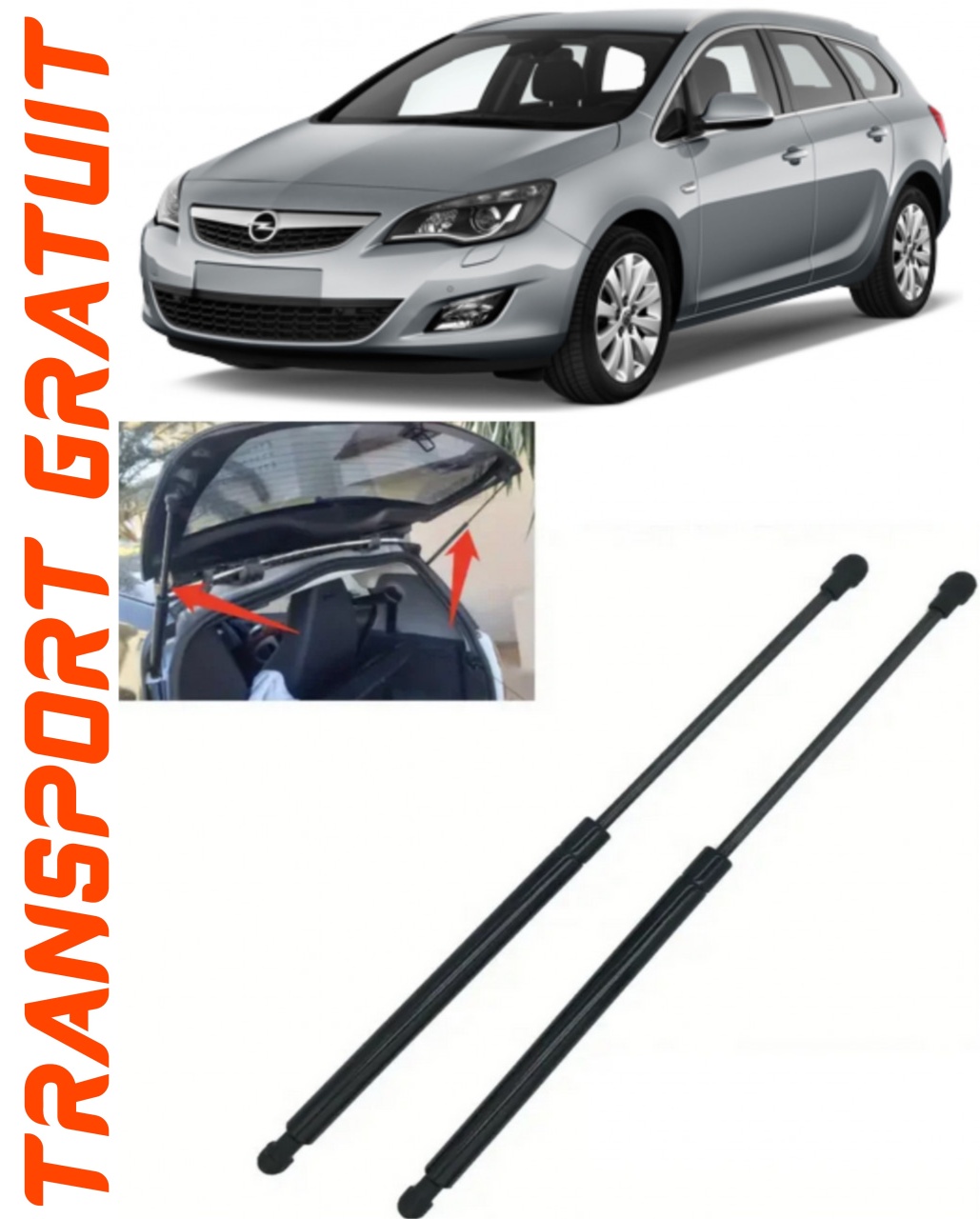 Set 2 amortizoare Haion portbagaj pentru masina Opel Astra J