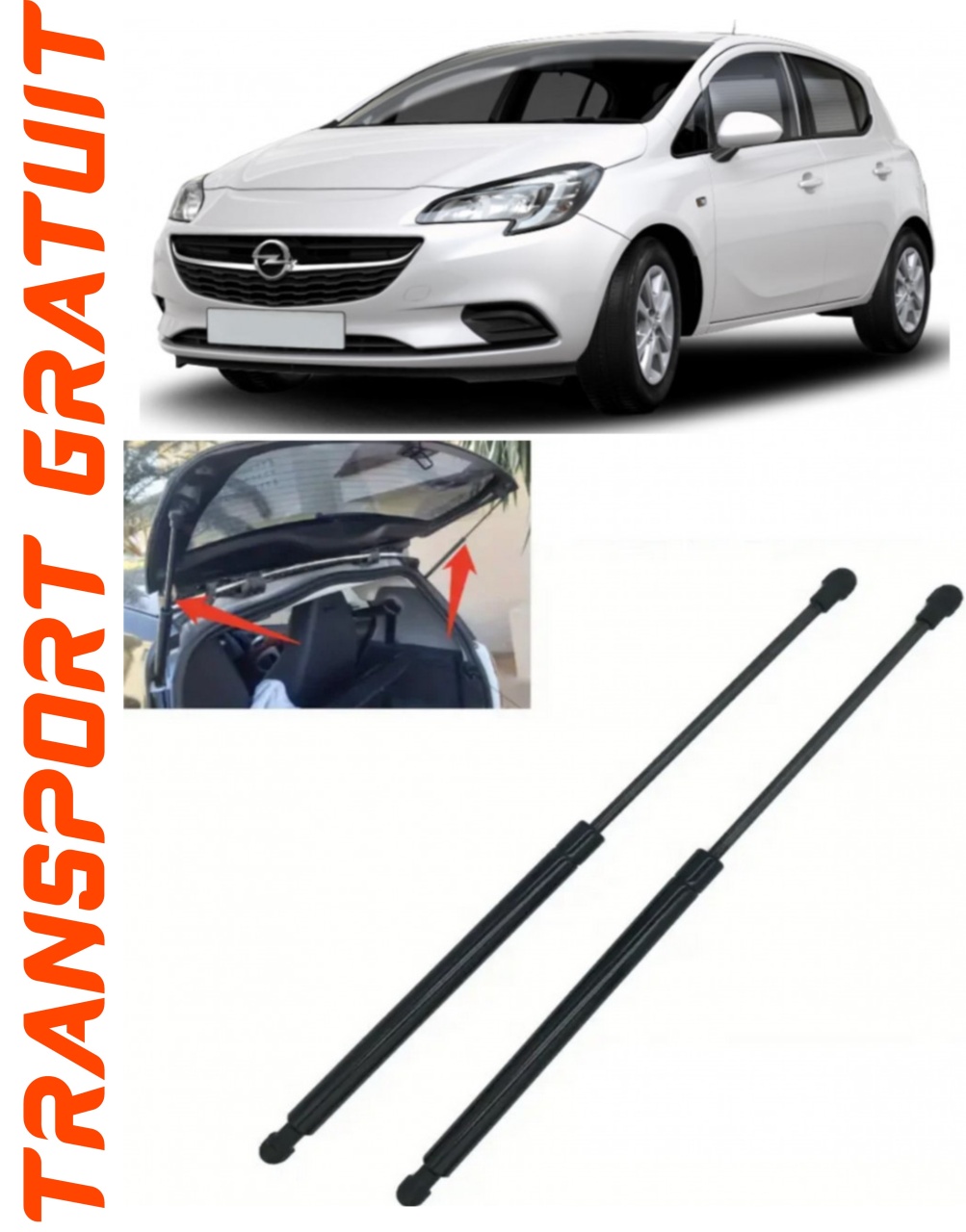 Set 2 amortizoare Haion portbagaj pentru masina Opel Corsa E