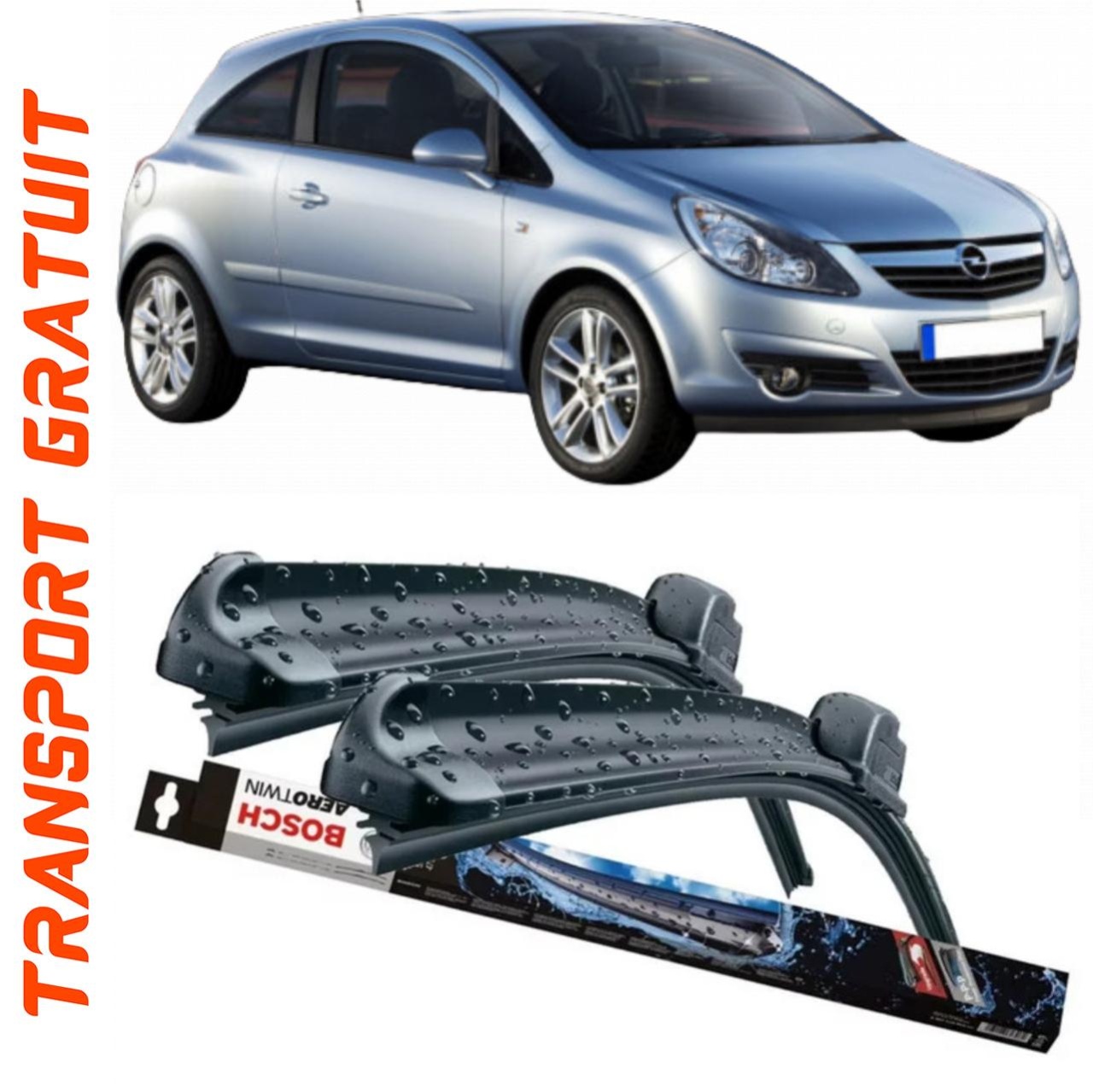 Stergatoare auto dedicat cu masina Opel Corsa