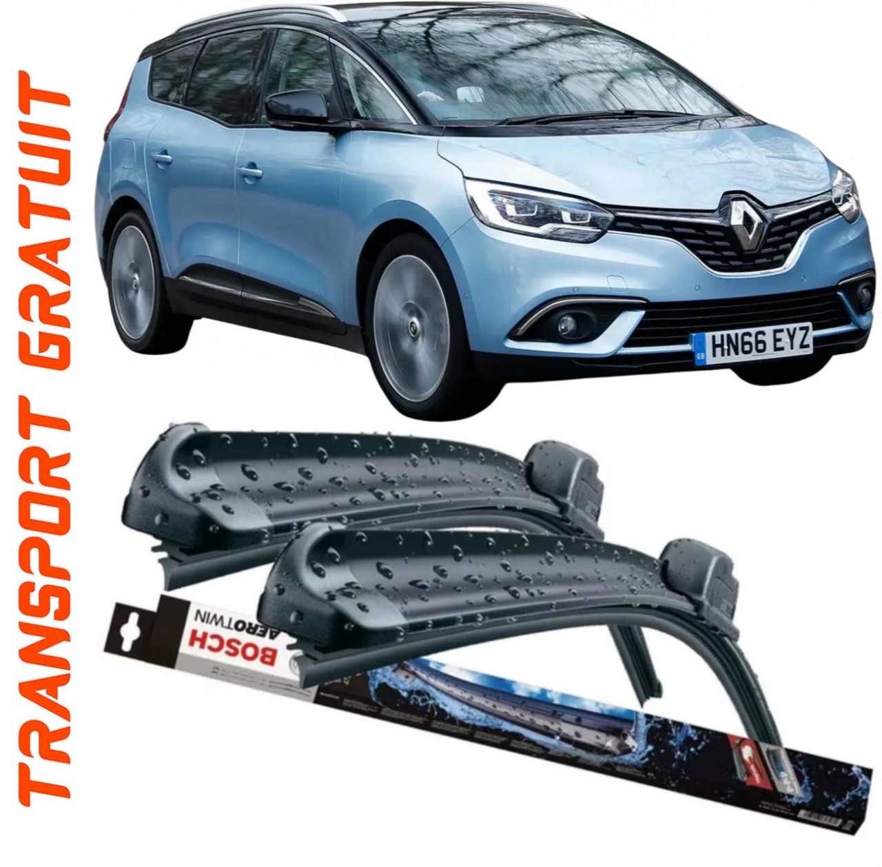 Stergatoare auto dedicat cu masina Renault Grand