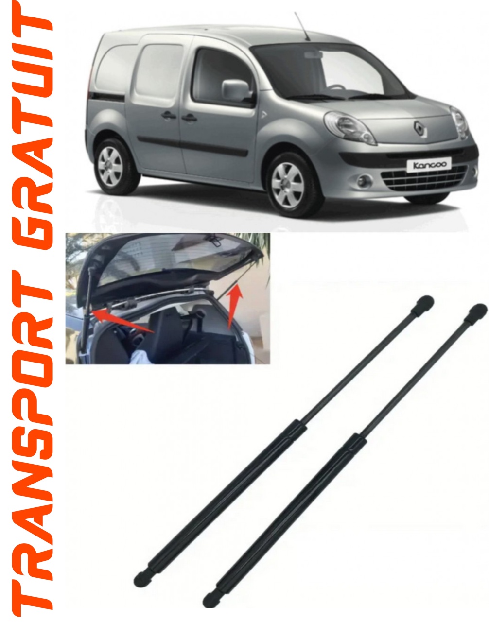 Set 2 amortizoare Haion portbagaj pentru masina Renault Kangoo Express