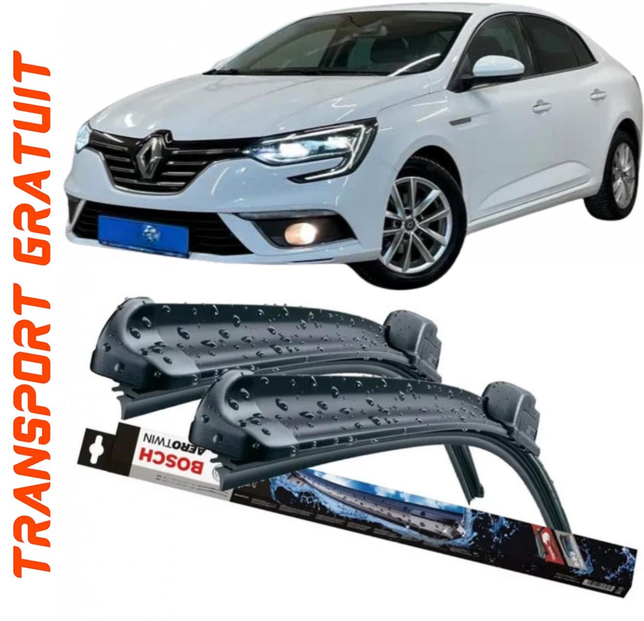 Stergatoare auto dedicat cu masina Renault Megane