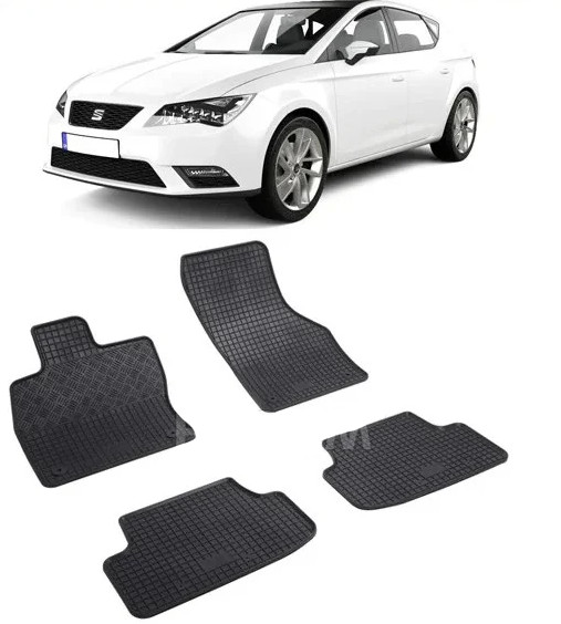 Set 4 covorase Audi A3 Sedan 2012-2019, din cauciuc 100%, compatibile cu autoturismul AUDI A3