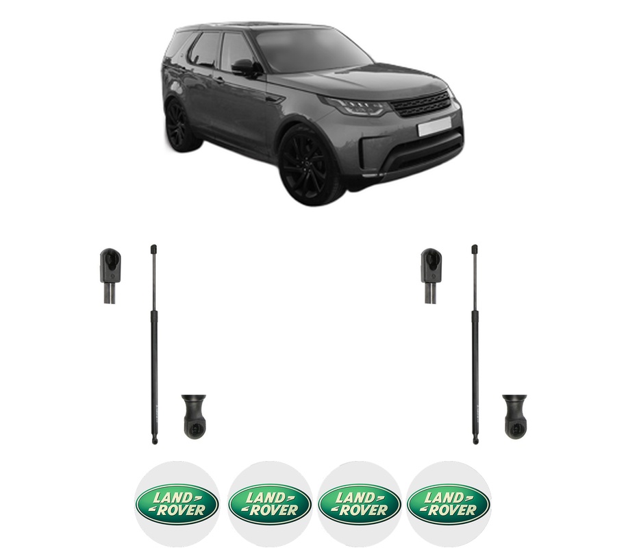 Set amortizoare portbagaj haion pentru LAND ROVER DISCOVERY V (L462) din 2016-2024, 2 bucati, KROSNO, 4 stickere auto LAND ROVER