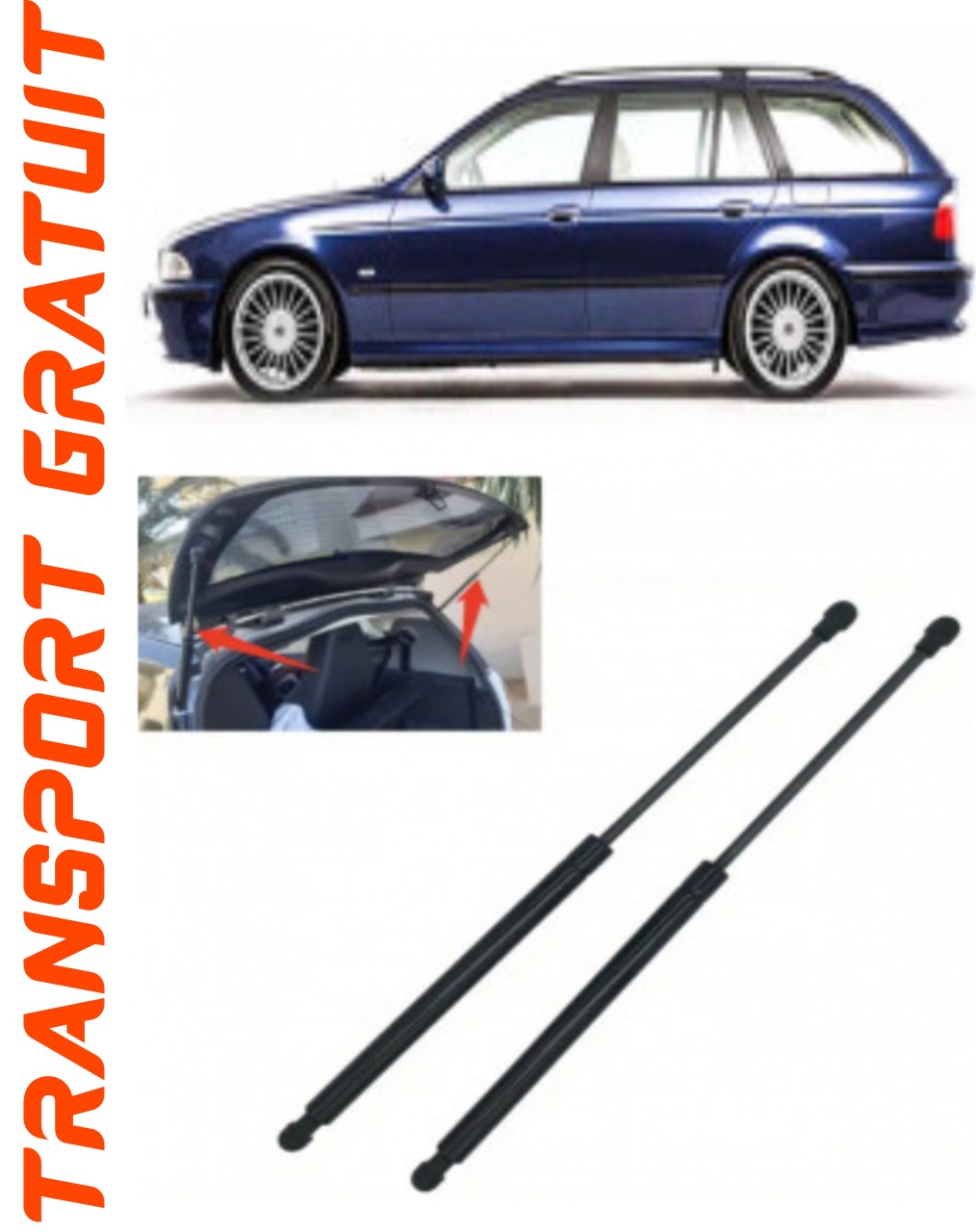 Set 2 amortizoare Haion portbagaj pentru masina BMW Seria 5