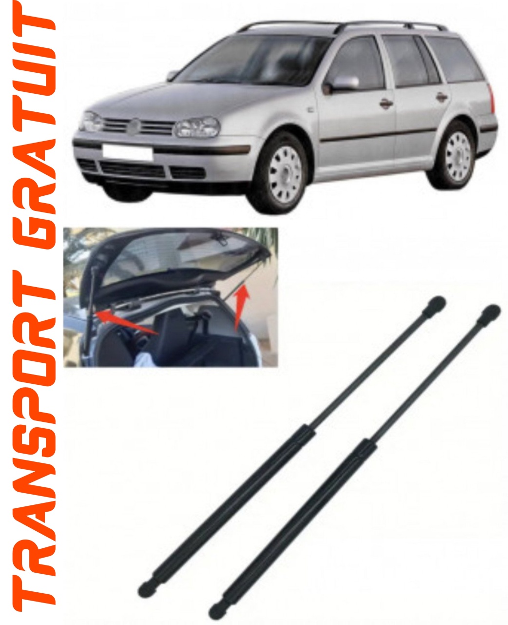 Set 2 amortizoare Haion portbagaj pentru masina VOLKSWAGEN Golf IV