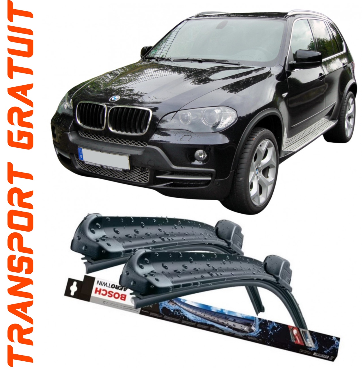 Stergatoare auto dedicat cu masina BMW X5