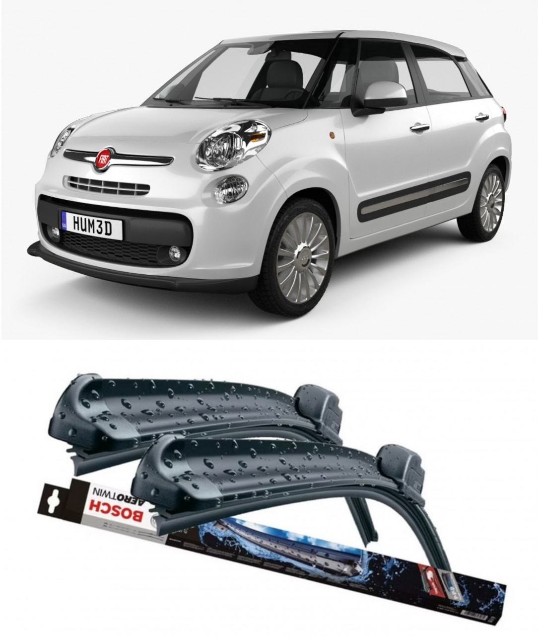 Stergatoare auto dedicat cu masina Fiat 500L