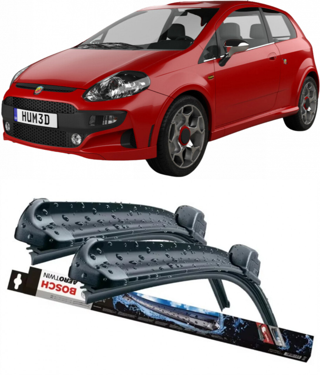 Stergatoare auto dedicat cu masina Fiat Punto