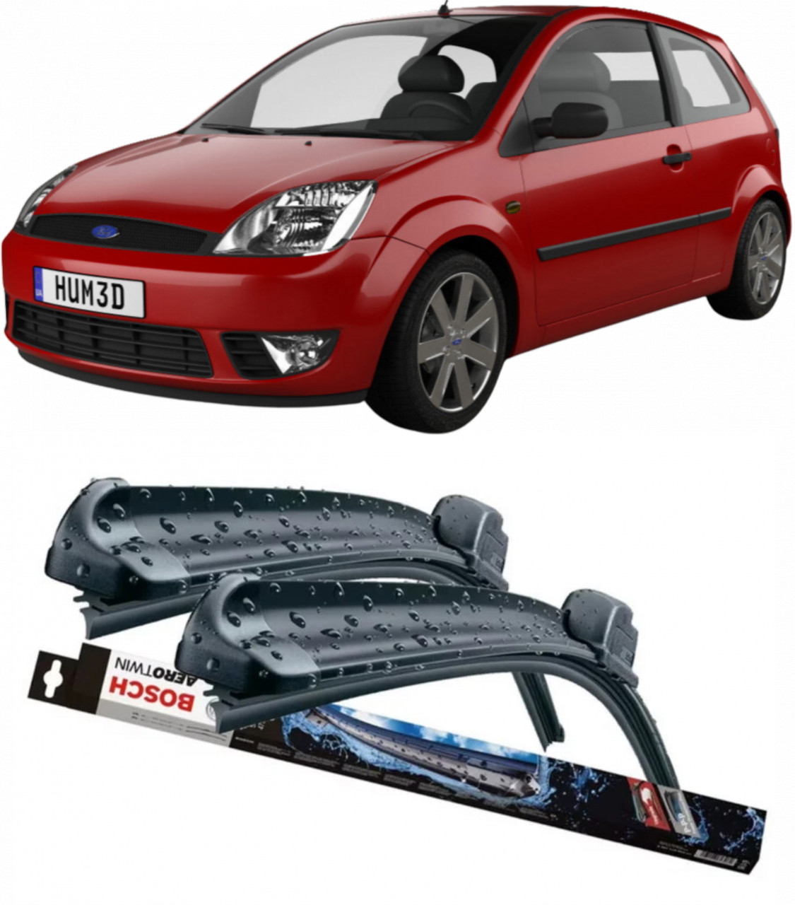 Stergatoare auto dedicat cu masina Ford Fiesta