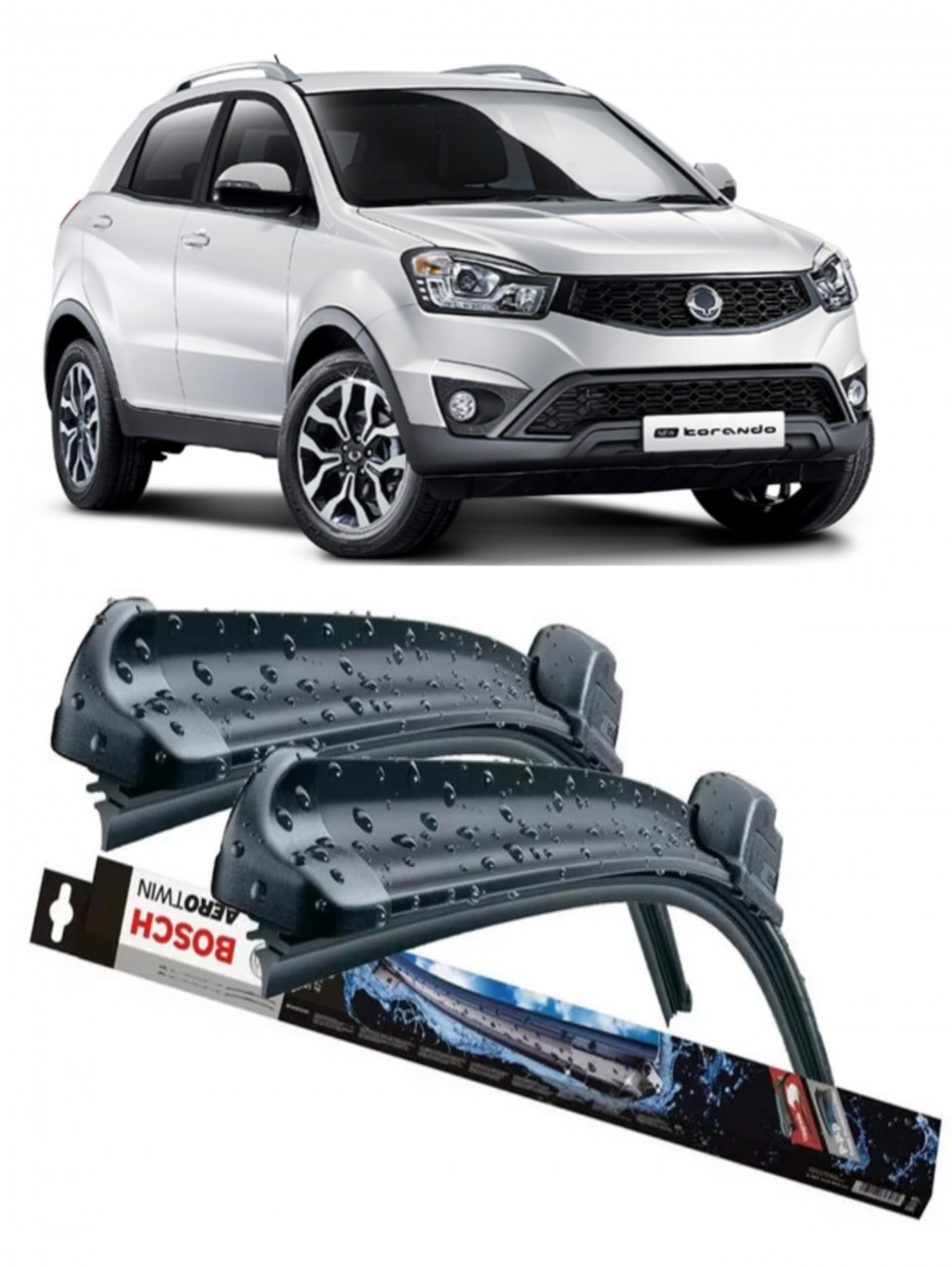 Stergatoare auto dedicat cu masina Ssang Yong Korando