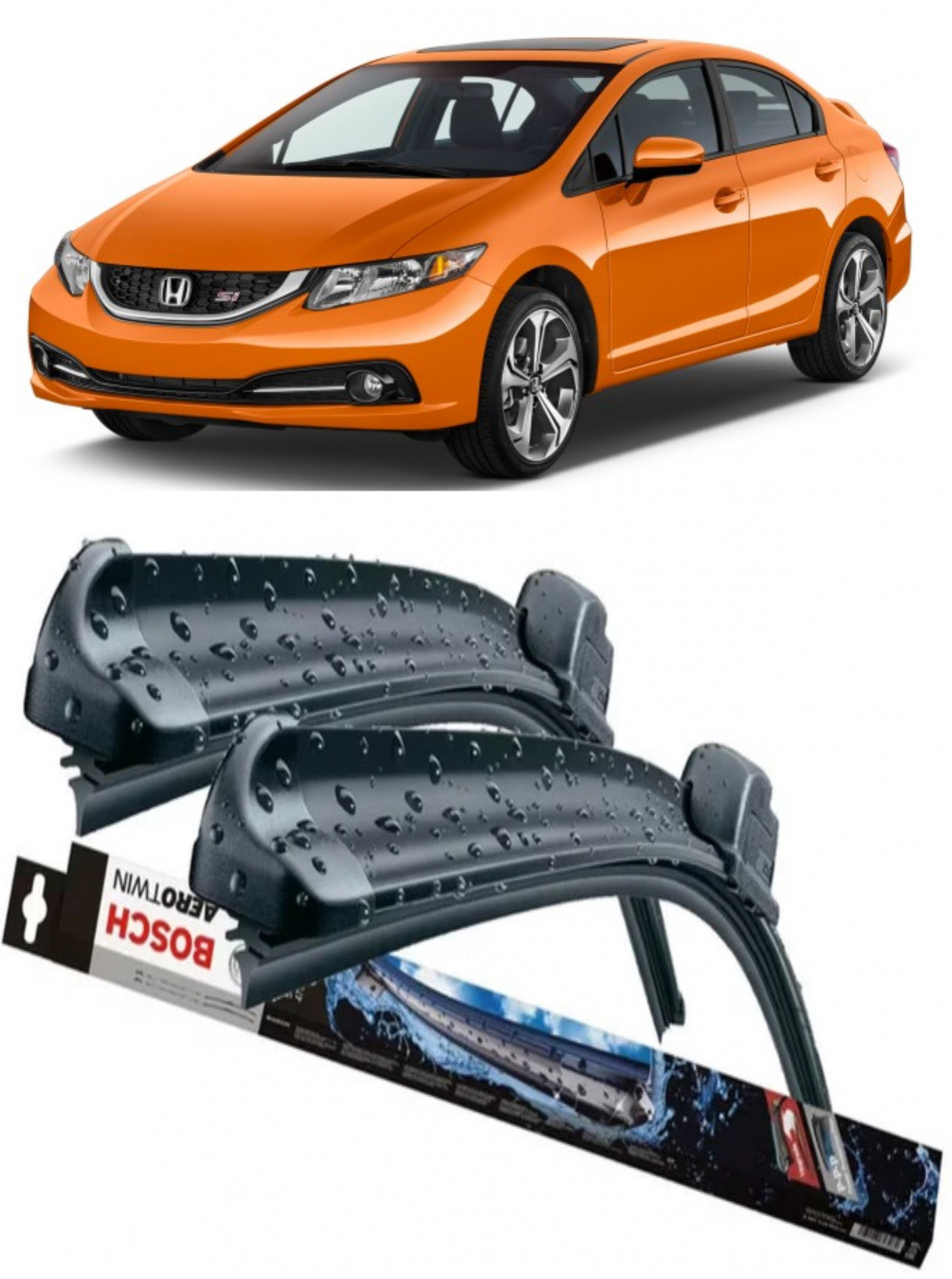 Stergatoare auto dedicat cu masina Honda Civic